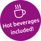 Hot beverages included!